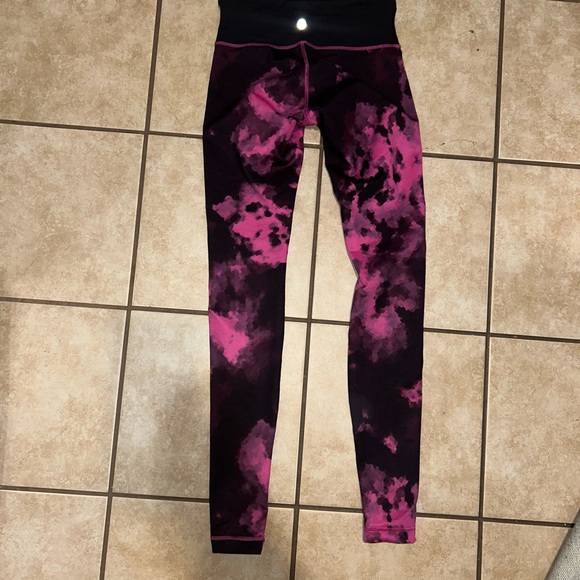 Lululemon Wunder Under Full Length Blooming Raspberry Pixie Leggings size 4 - Picture 4 of 6